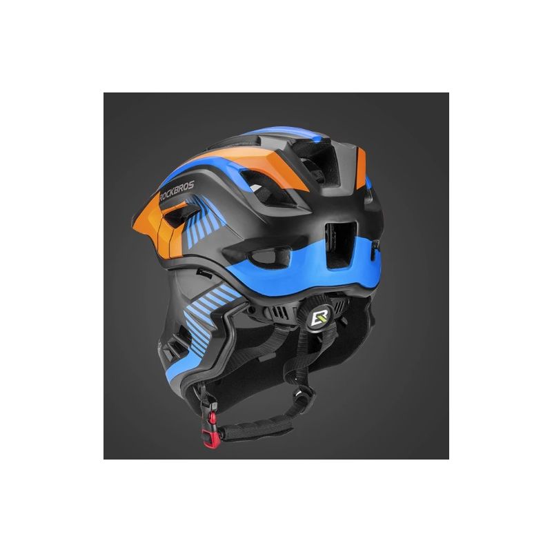 ROCKBROS Dětská Cyklistická Přilba - Odnímatelná Celoobličejová MTB Přilba, Prodyšná, Bezpečné Vybavení