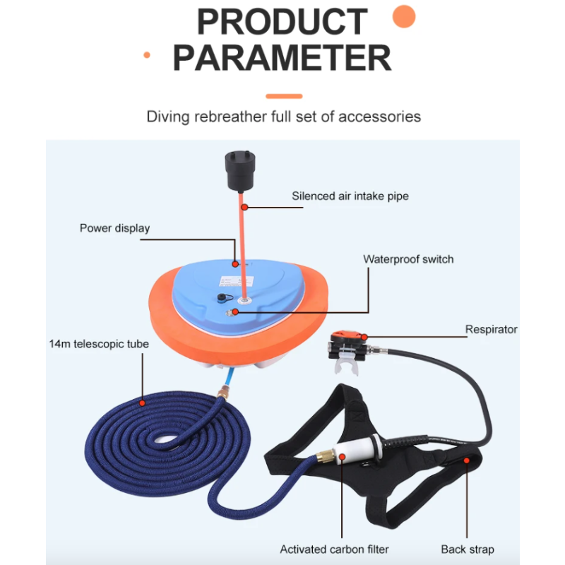 Potápěčský ventilátor Z270 Z500: Dobíjecí regulátor dýchání pro pokročilé podvodní vybavení