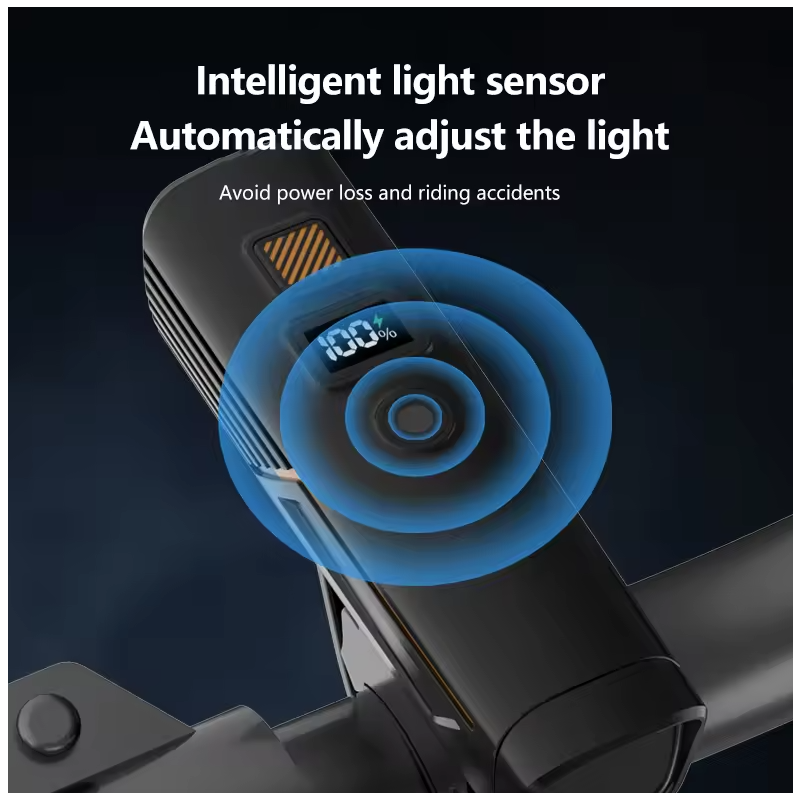 B9 Přední světlo na kolo s USB-C nabíjením pro MTB a silniční kola | Zvyšte svou bezpečnost na kole!