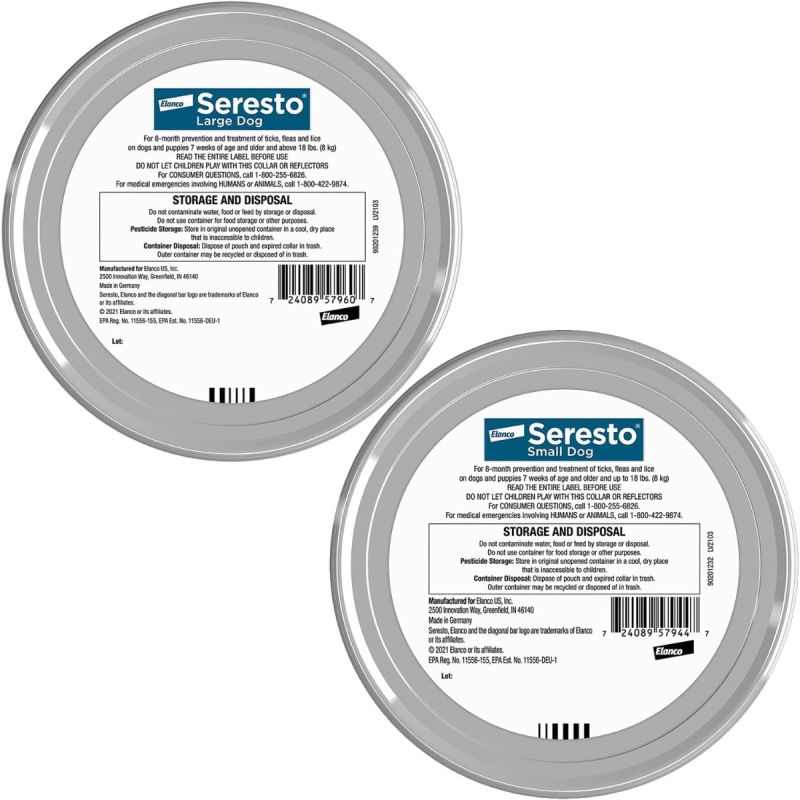 Obojek proti blechám a klí?tatum doporucený veterinárem Seresto pro velké psy 8mesícní ochrana