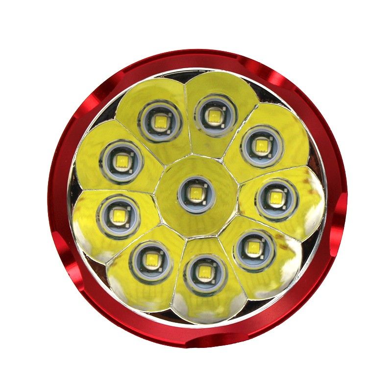 Sky Ray S110 10T6 U2 LED Svítilna – 10 000 Lumenů, Super Jasný, Odolná hliníková Baterka pro Outdoor Dobrodružství!