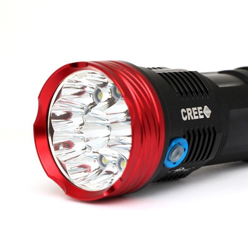 Sky Ray S110 10T6 U2 LED Svítilna – 10 000 Lumenů, Super Jasný, Odolná hliníková Baterka pro Outdoor Dobrodružství!