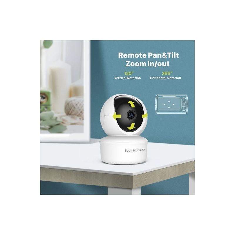 5palcová Video Chůvička s Kamerou SM650 HD 720P – Dlouhá Výdrž Baterie a Obousměrný Zvuk pro Bezpečnost Dítěte a Klidné Rodičovství