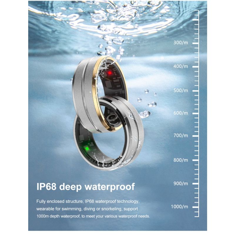 Multifunkční Smart Ring | Nositelná Technologie | Monitorování zdraví & Fitness Tracker s Bluetooth