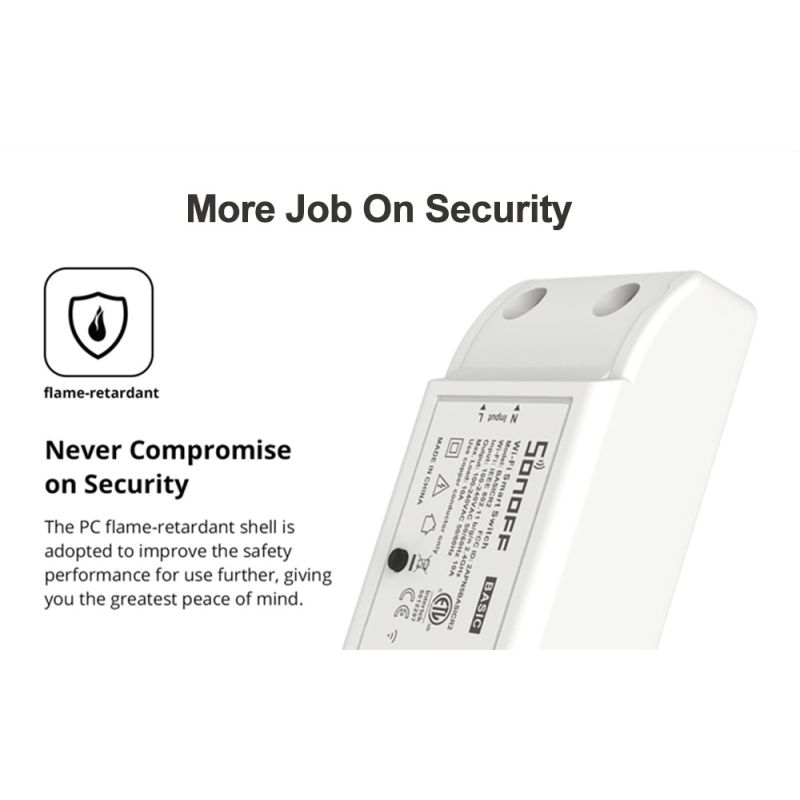 SONOFF Basic R2 Wifi přepínač: Chytrou domácnost ovládáte hlasem, aplikací, časovačem! Alexa, Google & eWeLink.