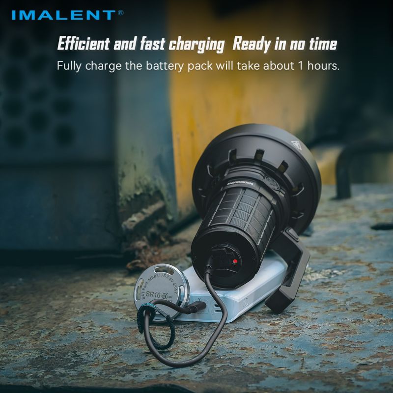 IMALENT SR16: Extrémní jas 55000 lumenů! LED svítilna s 1715m dosvitem pro outdoor/záchranu.