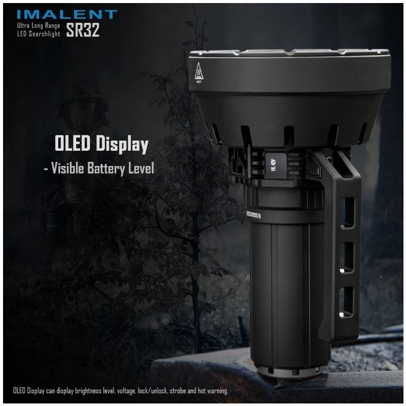 IMALENT SR32 120000lm Výkonná LED Svítilna s Dosvitem 2080m, Extrémně Odolná pro Outdoor & Dobrodružství