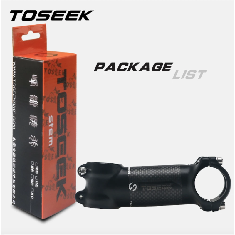 TOSEEK MTB Představec Řídítek 28.6/31.8mm Hliník/Karbon – Lehký & Odolný pro Cyklistické Nadšence