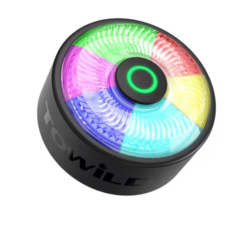 TOWILD TL03Pro LED zadní světlo na kolo s brzdovým senzorem ABS plast sedmibarevný režim bezpečnostní doplněk