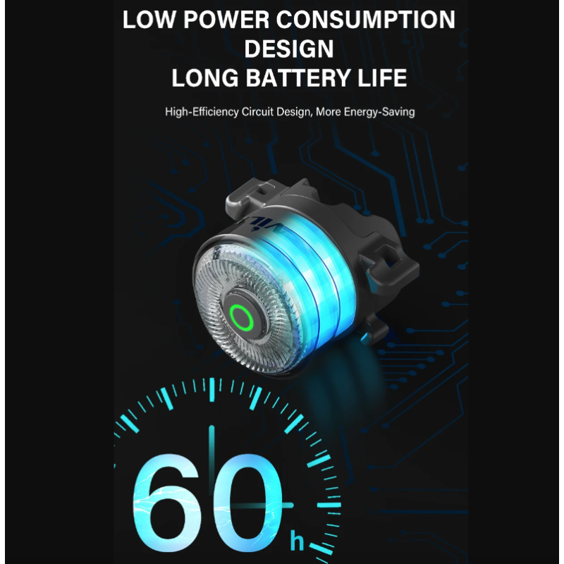 TOWILD TL03Pro LED Zadní Světlo na Kolo - Dobíjecí Bezpečnostní Světlo s Brzdovým Senzorem a 7 Barvami