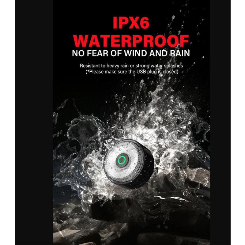 TOWILD TL03Pro LED Zadní Světlo na Kolo - Dobíjecí Bezpečnostní Světlo s Brzdovým Senzorem a 7 Barvami