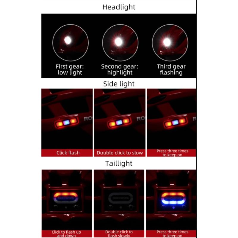 ROCKBROS Ultralehká MTB/Silniční Přilba s Výstražným Světlem & USB Nabíjením, Ochranou proti Hmyzu!