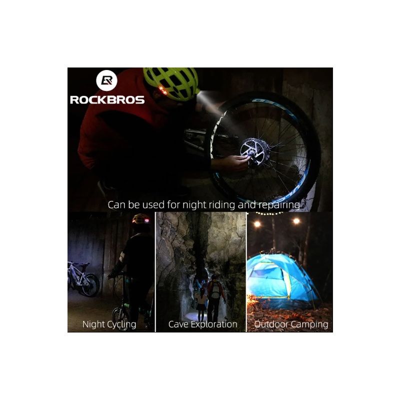 ROCKBROS Ultralehká MTB/Silniční Přilba s Výstražným Světlem & USB Nabíjením, Ochranou proti Hmyzu!