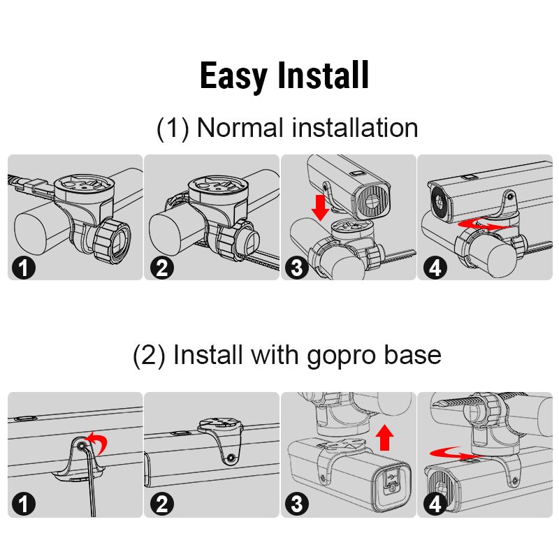 TOWILD CL1200 Cyklistické Světlo 1200LM LED USB Dobíjecí Přední Lampa pro Bezpečnou Jízdu a Viditelnost