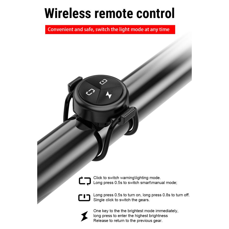 TOWILD CL1200 Cyklistické Světlo 1200LM LED USB Dobíjecí Přední Lampa pro Bezpečnou Jízdu a Viditelnost