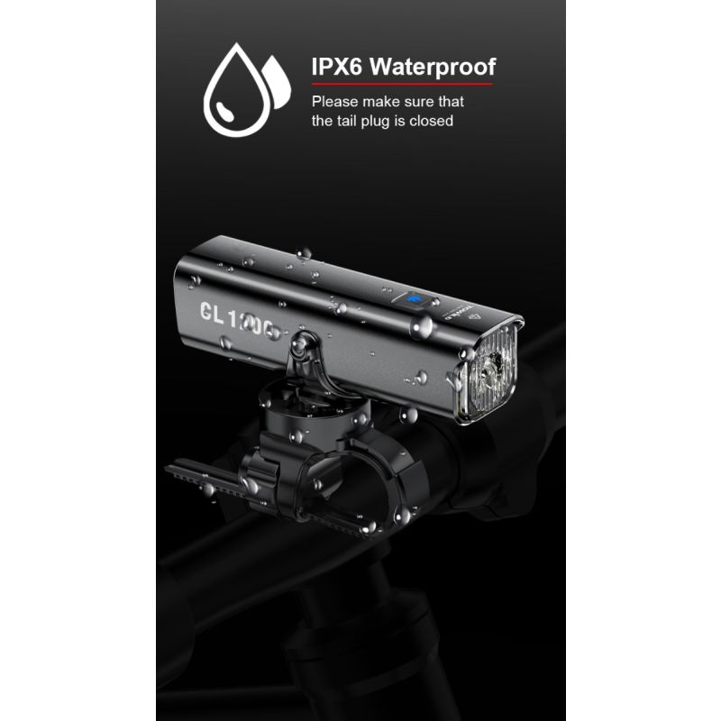 TOWILD CL1200 Cyklistické Světlo 1200LM LED USB Dobíjecí Přední Lampa pro Bezpečnou Jízdu a Viditelnost