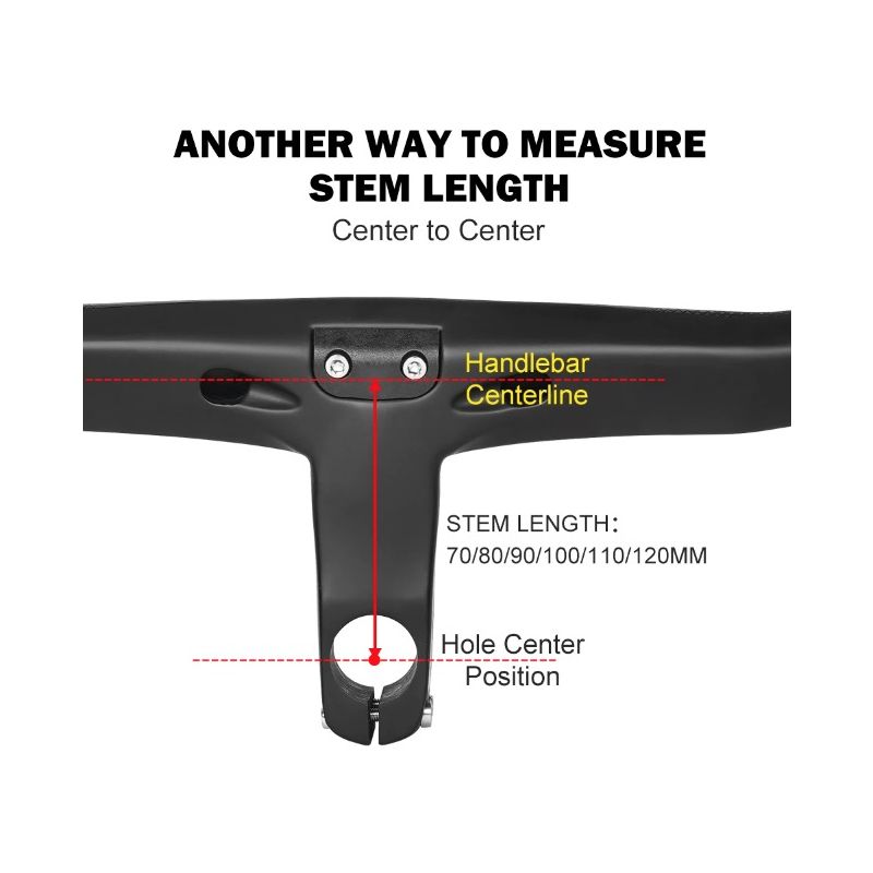 TOSEEK TR5500 Celokarbonový Představec, Matná Černá 28.6mm Řídítka pro Silniční Kolo, Ultralehké Cyklistické Díly