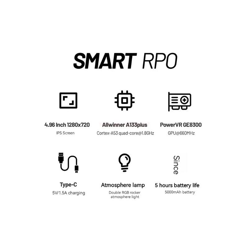 Trimui Smart Pro Vintage kapesní herní konzole, 4,96