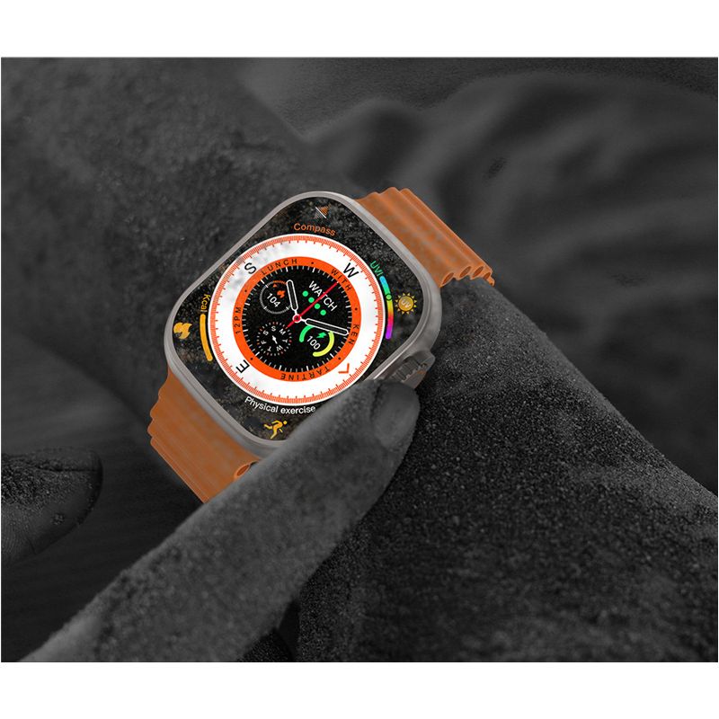 Chytré hodinky 49mm Smart Watch Ultra 9 s Bluetooth Call, NFC, Kompasem, GPS Route Track a IP68 Smartwatch