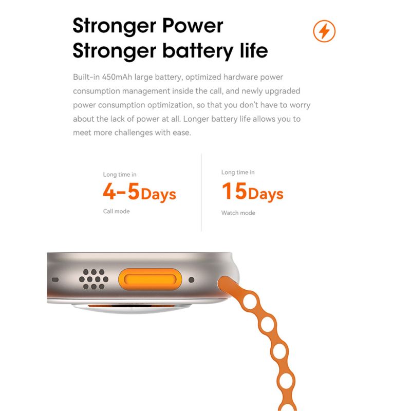 Chytré hodinky 49mm Smart Watch Ultra 9 s Bluetooth Call, NFC, Kompasem, GPS Route Track a IP68 Smartwatch