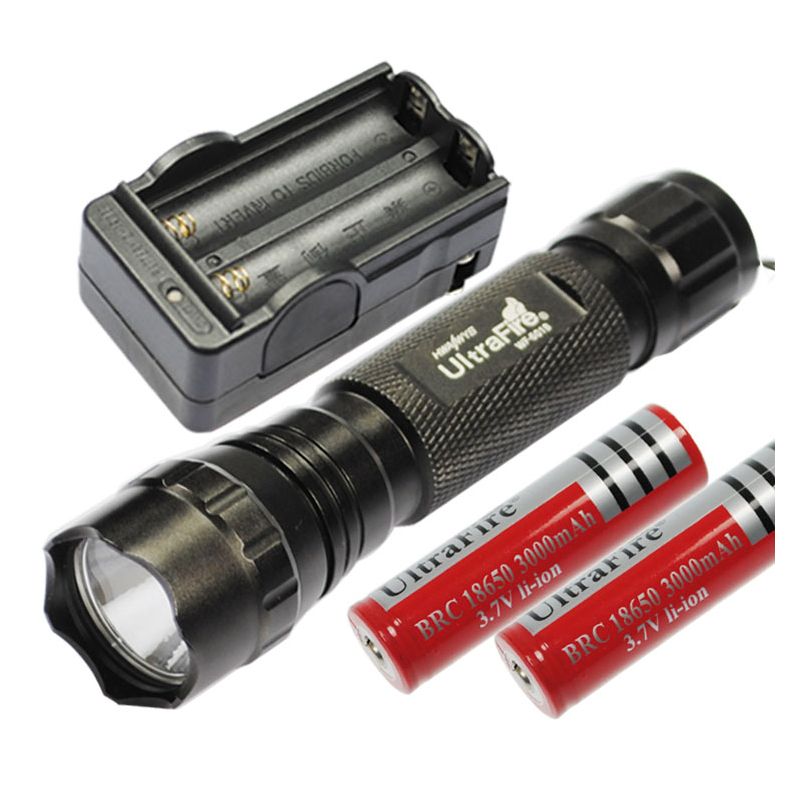 UltraFire 501B U2 LED svítilna 1300 lumenů, 5 režimů: Spolehlivá baterka pro outdoor!