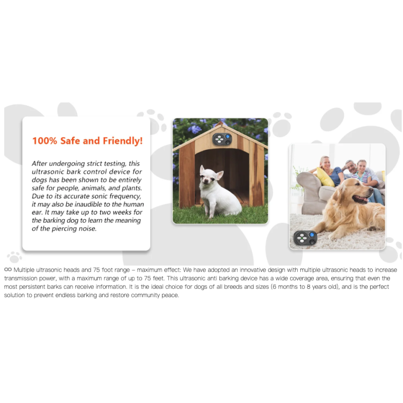 Ultrazvukové zařízení proti štěkání psů | Automatické zastavení štěkání | Výcvik psů k prevenci hluku