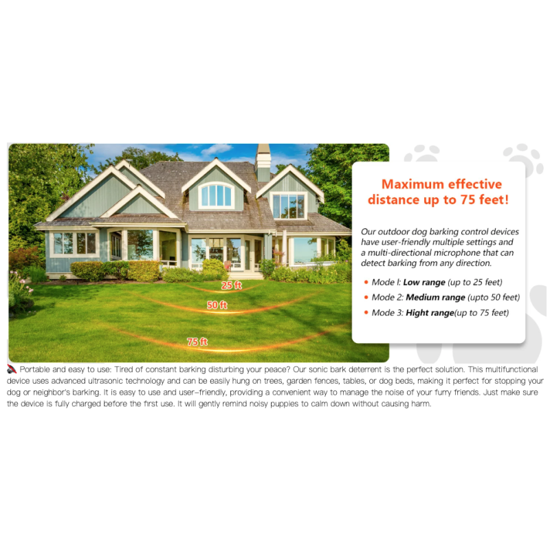 Ultrazvukové zařízení proti štěkání psů | Automatické zastavení štěkání | Výcvik psů k prevenci hluku