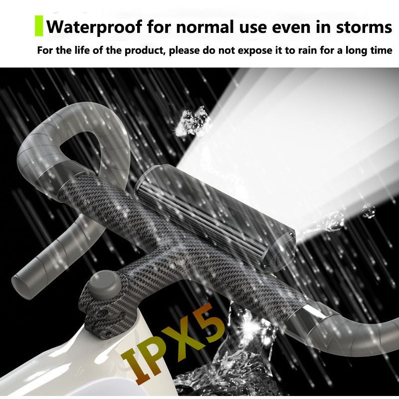 Jasná cyklistická světla 5200 lumenů, přední LED svítilna na kolo, bezpečnostní světlo USB-C pro noční jízdu