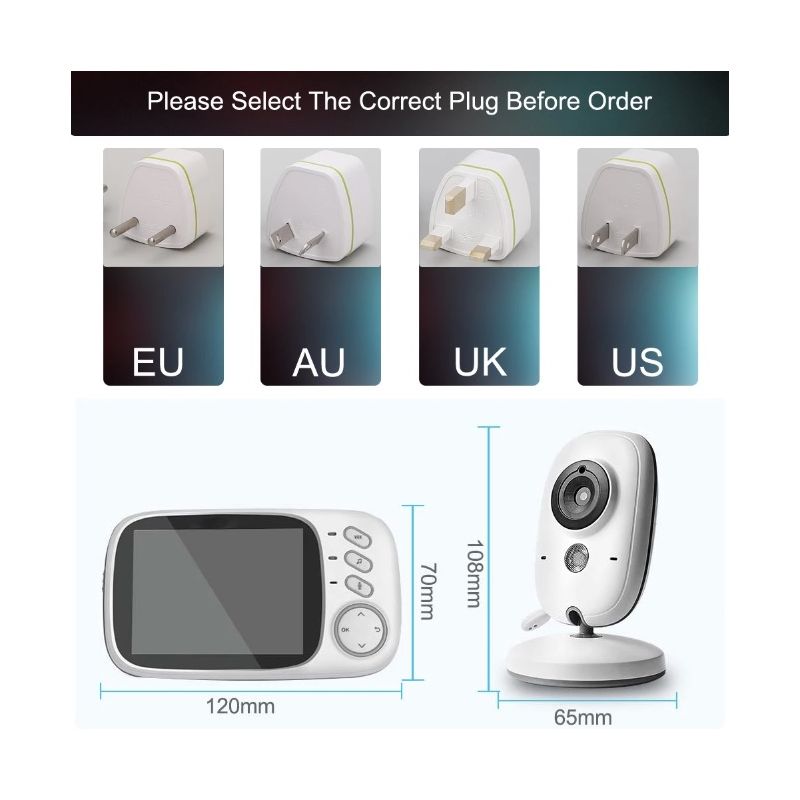 VB603 Video Chůvička 2.4G | Rodičovský Nástroj pro Klid v Duši | Obousměrný Zvuk, Noční Vidění pro Děti