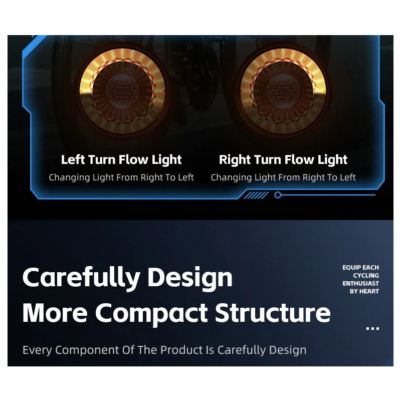 Všestranné Zadní Světlo na Kolo s Bezdrátovým Dálkovým Ovládáním | Inteligentní Brzdový Senzor | Bezpečnost na Kole