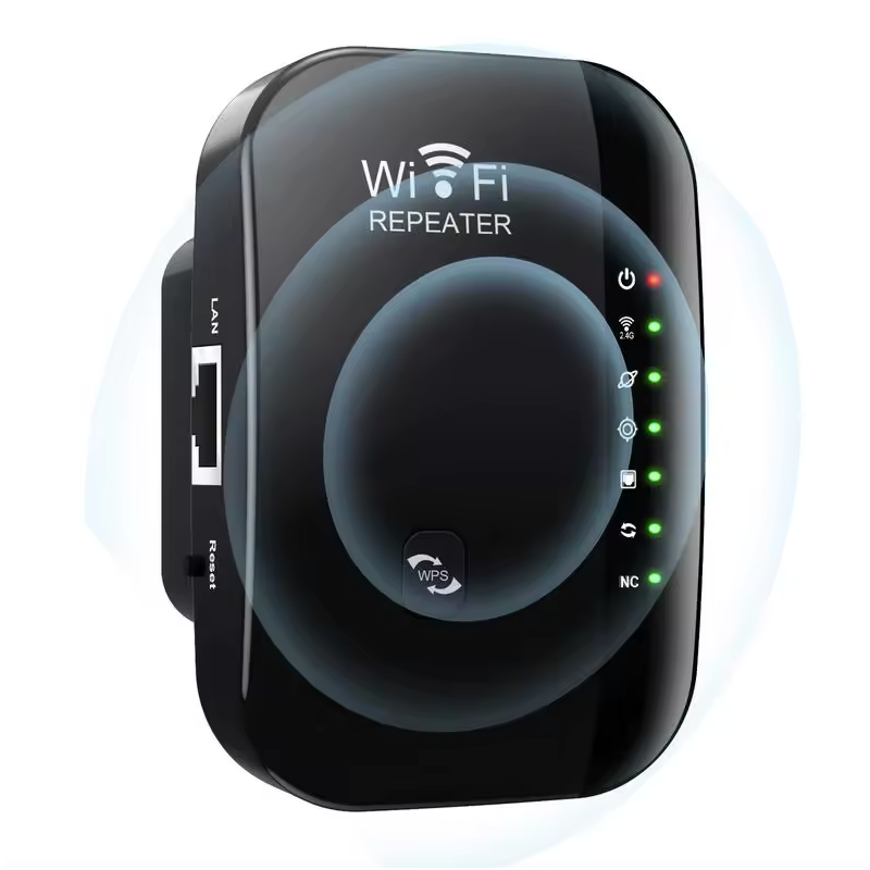 Bezdrátový opakovač Wifi signálu, zesilovač rozšířené sítě, domácí router přes zeď, ložnice, příjem, stěhování