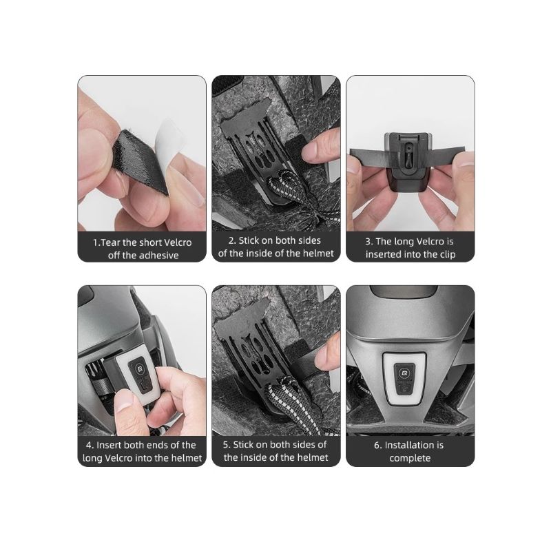 ROCKBROS Cyklistická Helma s LED Svítilnou a Magnetickými Brýlemi – Ultralehká pro Bezpečnost na Kolo