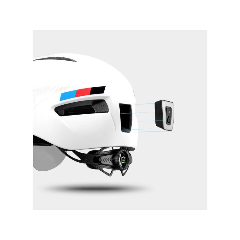 ROCKBROS Cyklistická Helma s LED Svítilnou a Magnetickými Brýlemi – Ultralehká pro Bezpečnost na Kolo