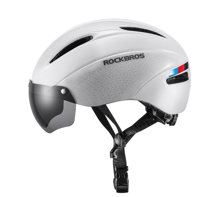 ROCKBROS cyklistická helma s LED svítilnou ultralehká konstrukce magnetické brýle pro bezpečnou jízdu