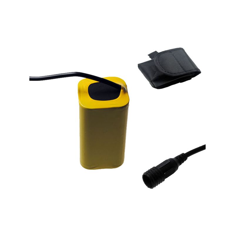 UltraFire robustní baterie 8.4V 8800mAh LED přední světlomet vodotěsné provedení pro cyklistiku černá