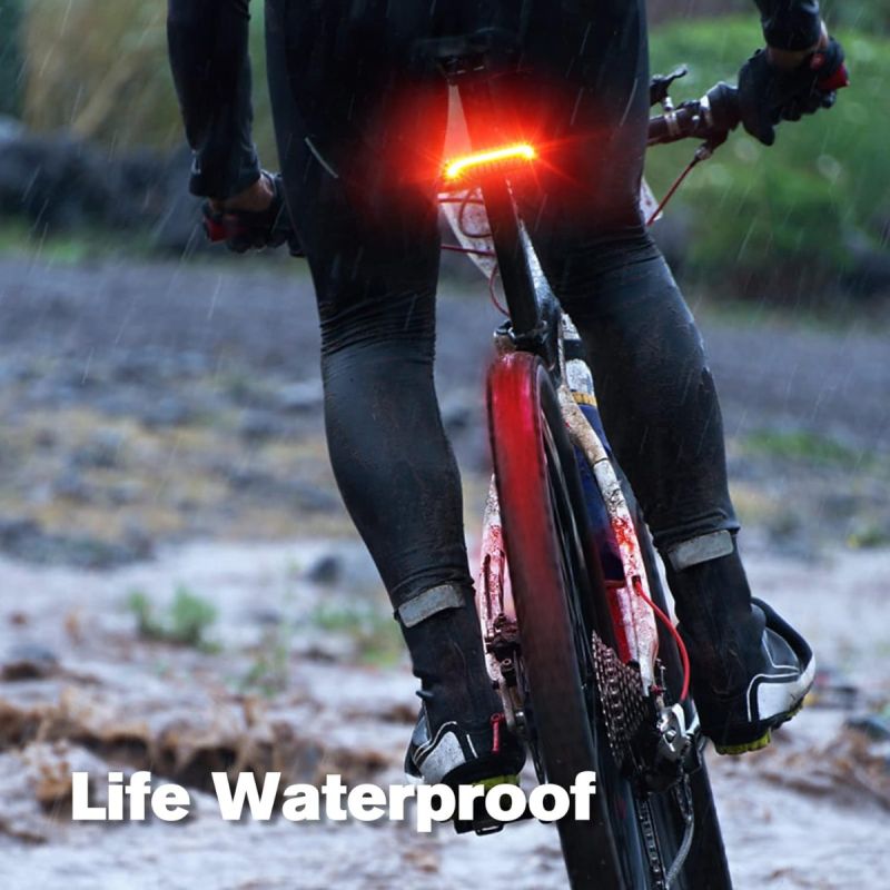 Meilan X5 Chytré zadní světlo na kolo: Blinkry, auto brzda, dálkové ovládání. USB, pro vaši bezpečnost!