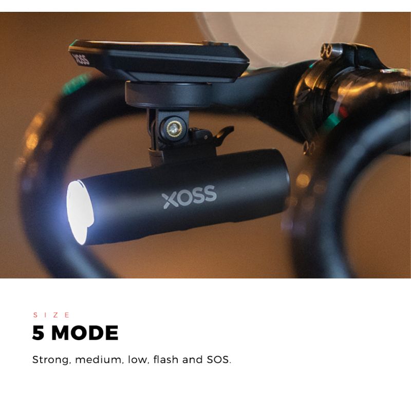 XOSS XL-400 Vodotěsná Cyklistická Svítilna 400 Lumenů USB Dobíjecí MTB Přední Světlo pro Bezpečnost na Kole