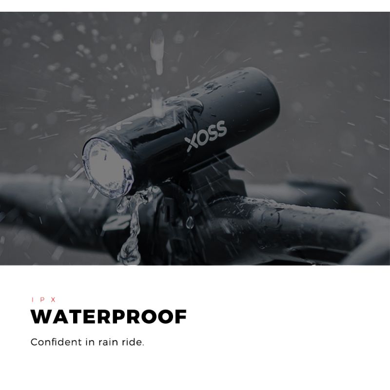 XOSS XL-400 Vodotěsná Cyklistická Svítilna 400 Lumenů USB Dobíjecí MTB Přední Světlo pro Bezpečnost na Kole