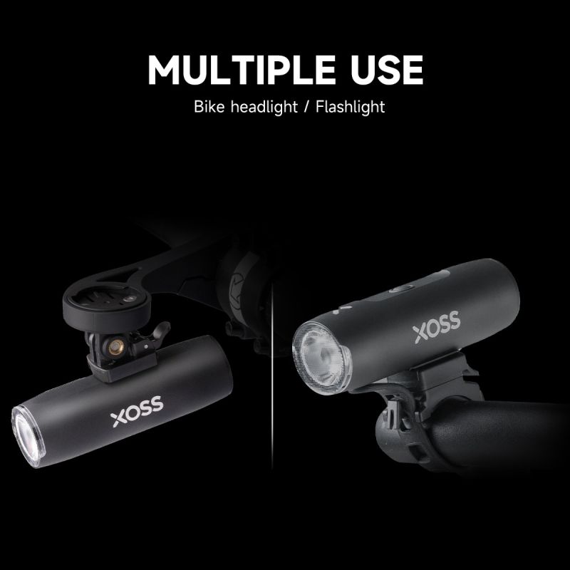 XOSS XL-800 Přední Svítilna na Kolo 800Lm | Vodotěsná Dobíjecí USB MTB Světlo pro Noční Jízdu