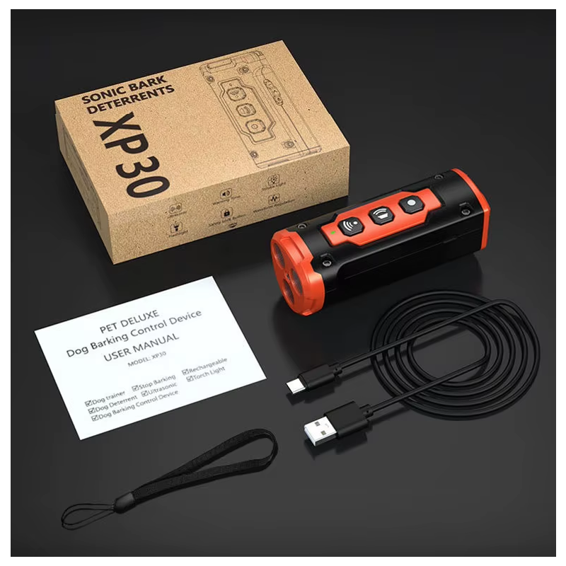 Ultrazvukové zařízení pro výcvik psů | Dobíjecí odpuzovač psů proti štěkání | Humánní kontrola chování psů