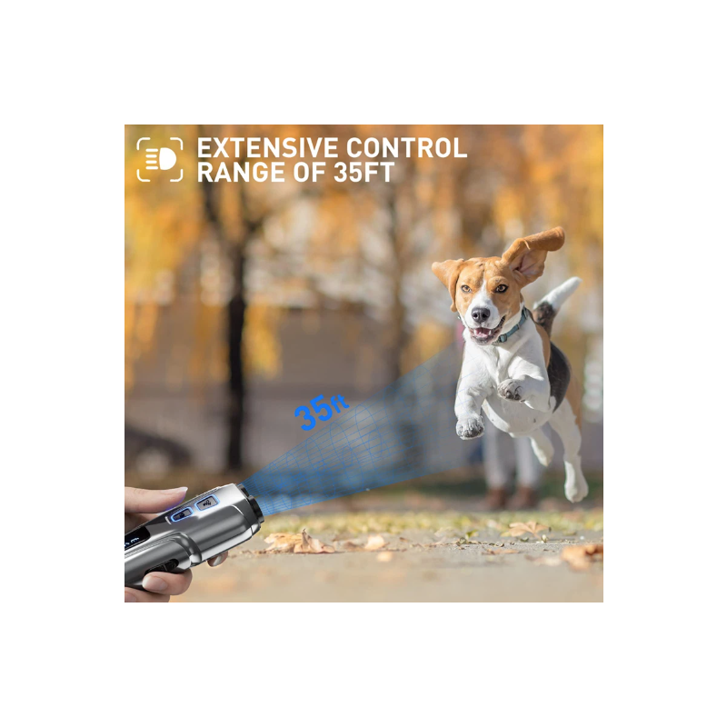 Ultrazvukový odpuzovač psů s LED svítilnou | Přenosný | Trénink proti štěkání | Bezpečná úprava chování