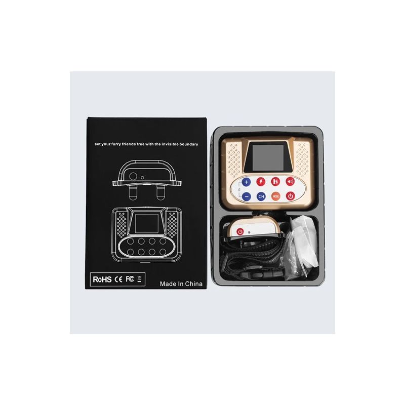 Bezdrátový elektronický ohradník Colla 2025 – Inteligentní výcvik psů Proti ztrátě a štěkání s barevným displejem