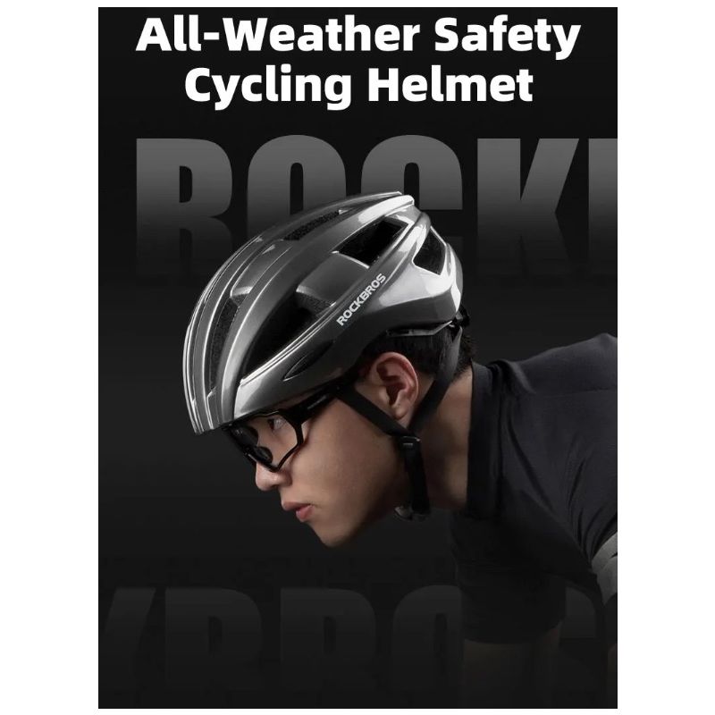 ROCKBROS Cyklistická Helma s USB LED Zadním Světlem – Ultralehká MTB & Silniční Bezpečnostní Helma pro Dospělé
