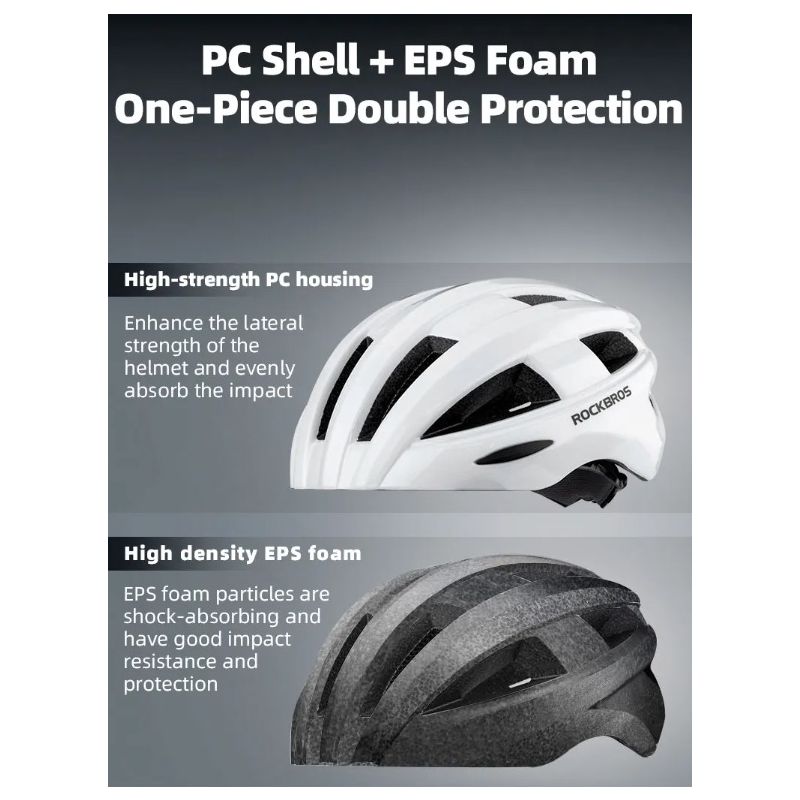 ROCKBROS Cyklistická Helma s USB LED Zadním Světlem – Ultralehká MTB & Silniční Bezpečnostní Helma pro Dospělé