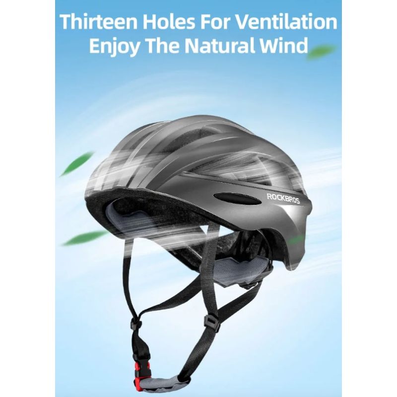 ROCKBROS Cyklistická Helma s USB LED Zadním Světlem – Ultralehká MTB & Silniční Bezpečnostní Helma pro Dospělé