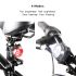 USB dobíjecí světlo na kolo HJ-030 3 LED diody 4 režimy osvětlení vodotěsné cyklistická bezpečnost