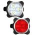 USB dobíjecí světlo na kolo HJ-030 3 LED diody 4 režimy osvětlení vodotěsné cyklistická bezpečnost