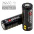 Nové Soshine 26650 5500mAh dobíjecí baterie Li-ion vysoký výkon dlouhá životnost pro elektroniku svítilny