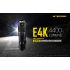 Nitecore E4K svítilna 4400 lumenů kompaktní 21700 baterie voděodolná vysoká svítivost pro venkovní osvětlení