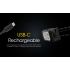 NITECORE NU25 UL LED čelovka kompaktní 400 lumenů dvoupaprsková nabíjení USB-C ideální pro outdoor nadšence